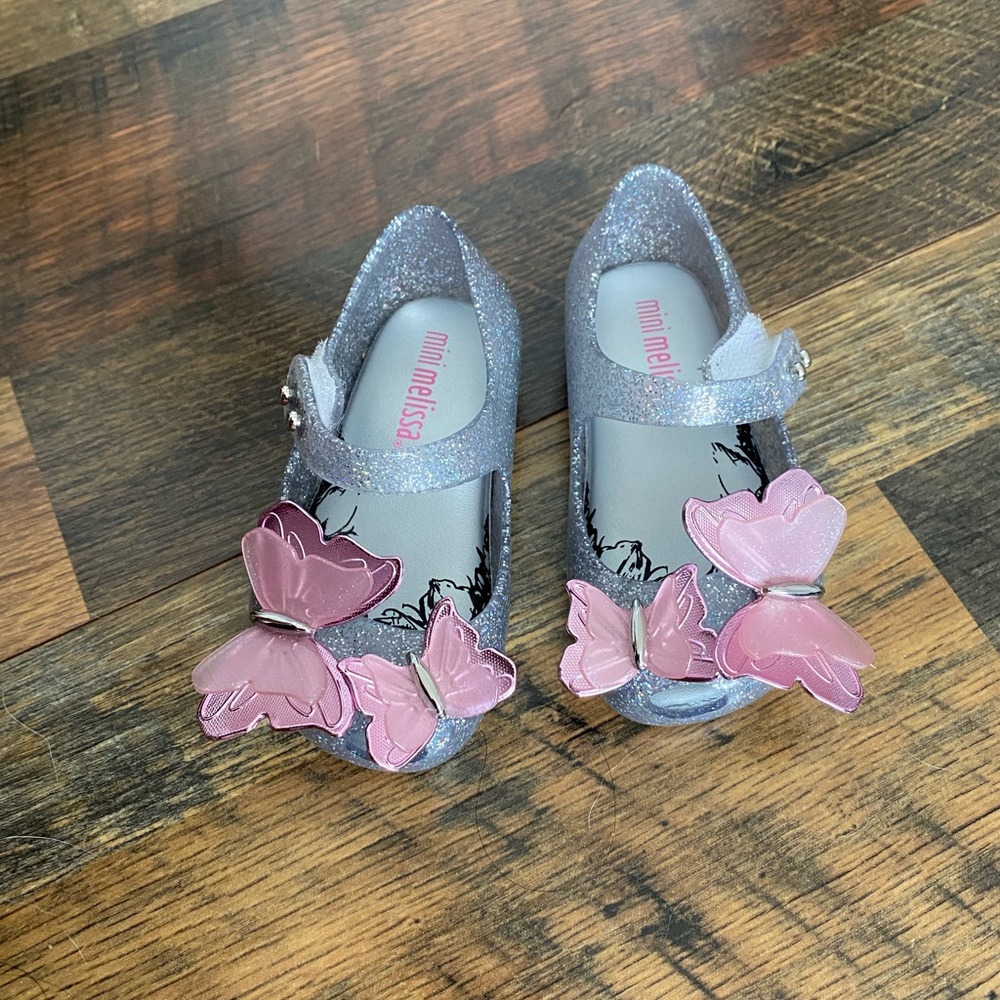 Mini Melissa Ultragirl Butterfly Flat - Baby